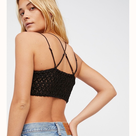🖤ONE LEFT!🖤 Free People Black Adella Bralette - Picture 2 of 7